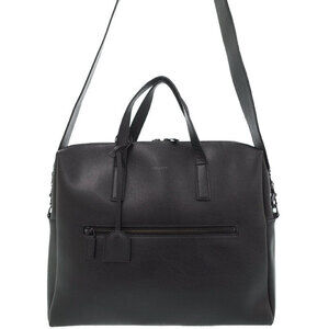 Saint Laurent Duffle Briefcase Bag matte black leather
